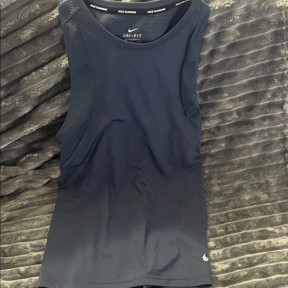 Nike Dri-FIT Dark Blue Running Tank